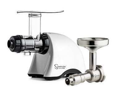 Sana EUJ-707 juicer + oil extractor set pearl white