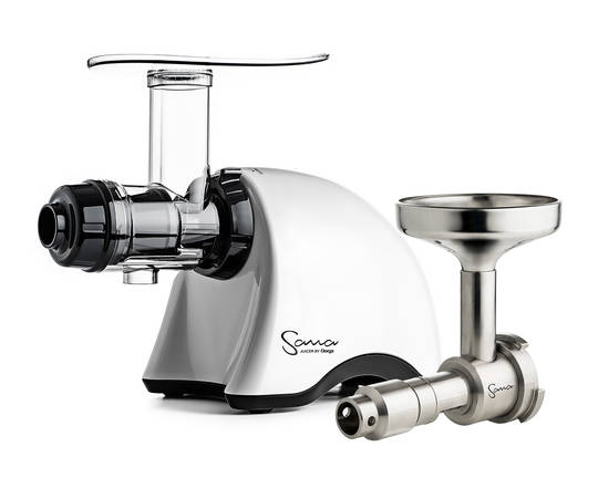 Sana EUJ-707 juicer + oil extractor set pearl white