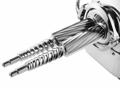 Angel 7500 twin-gear juicer augers