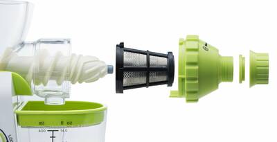 Koju manual juicer assembly