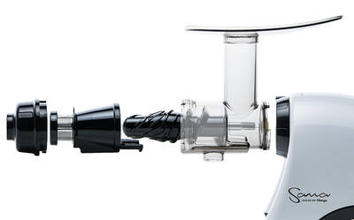 Sana EUJ-707 horizontal juicer white assembly