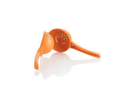 orange citrus squeezer open