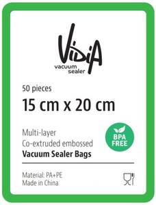 Vidia vacuum sealer bags 15 x 20