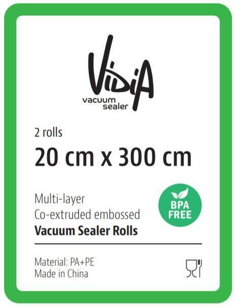 Vidia vacuum sealer rolls 20 x 300