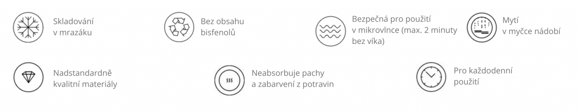 vakuové nádoby z tritanu