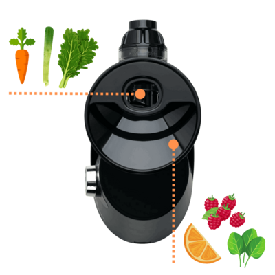 Duální násypka Sana Supreme 727 černá