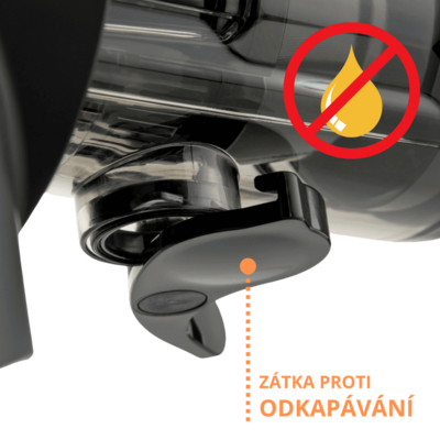 Praktická zátka proti odkapávání Sana Supreme 727 černá