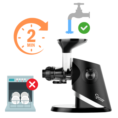 Čištění odšťavňovače Sana Supreme 727 černá