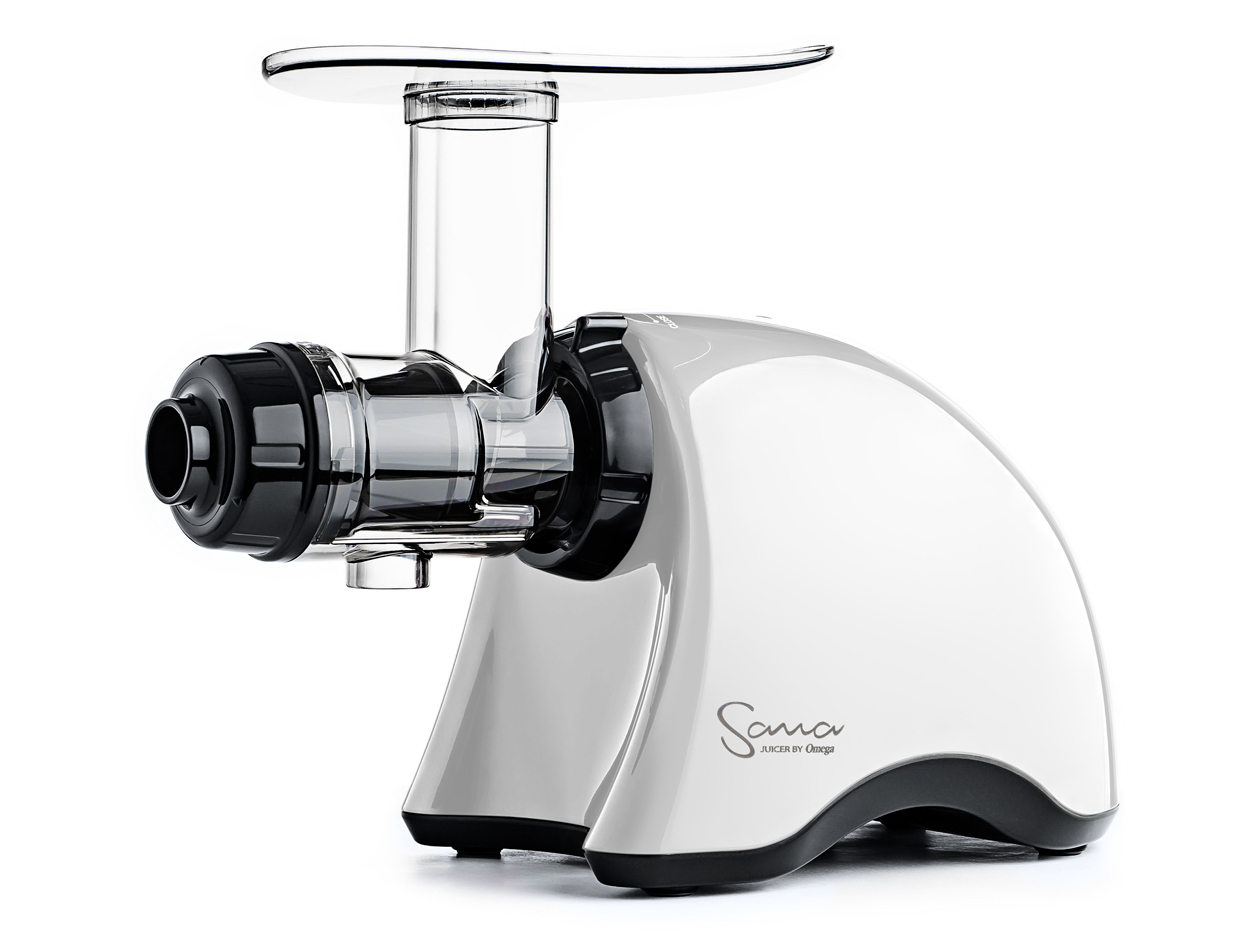 Sana Juicer 707 vízszintes zöldség és gyümölcsprés (gyöngyházfehér)