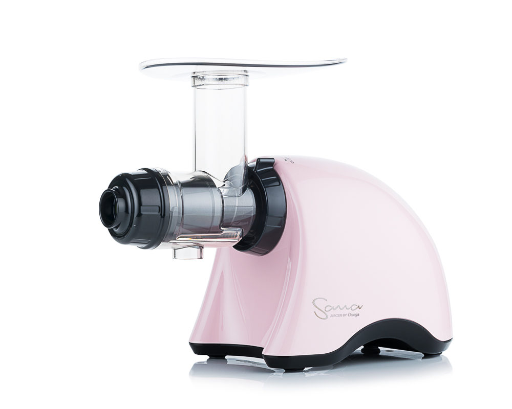 Sana Juicer 707 vízszintes zöldség és gyümölcsprés (pasztel rózsaszín)