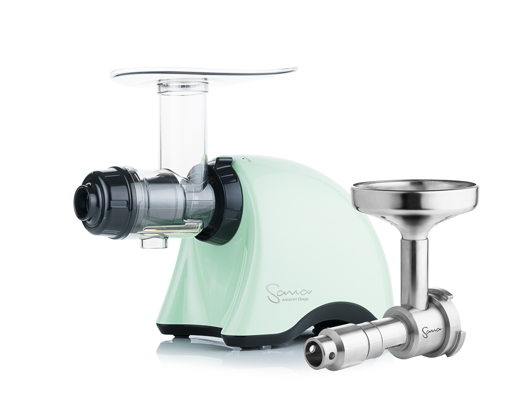 Sana Juicer 707 zöldség és gyümölcsprés + olajprés szett (pisztácia zöld)