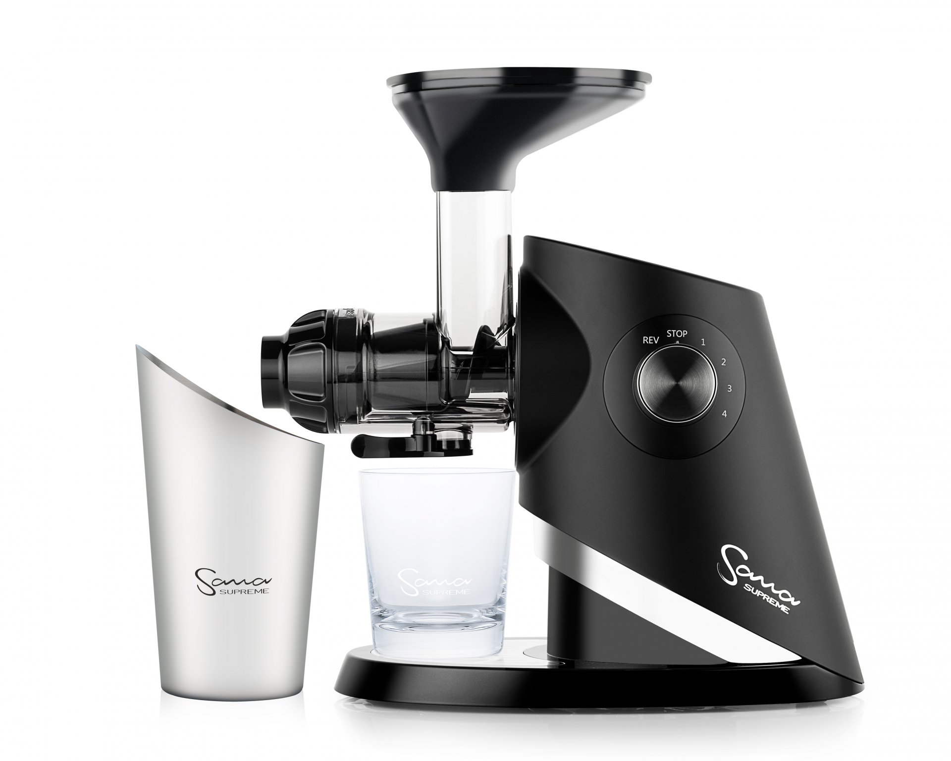 Sana Supreme Juicer 727 fekete zöldség és gyümölcsprés