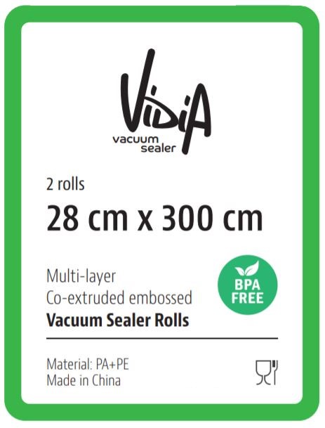 Vidia vákuum csomagoló tekercs 28 x 300 cm (2 db-os csomag)