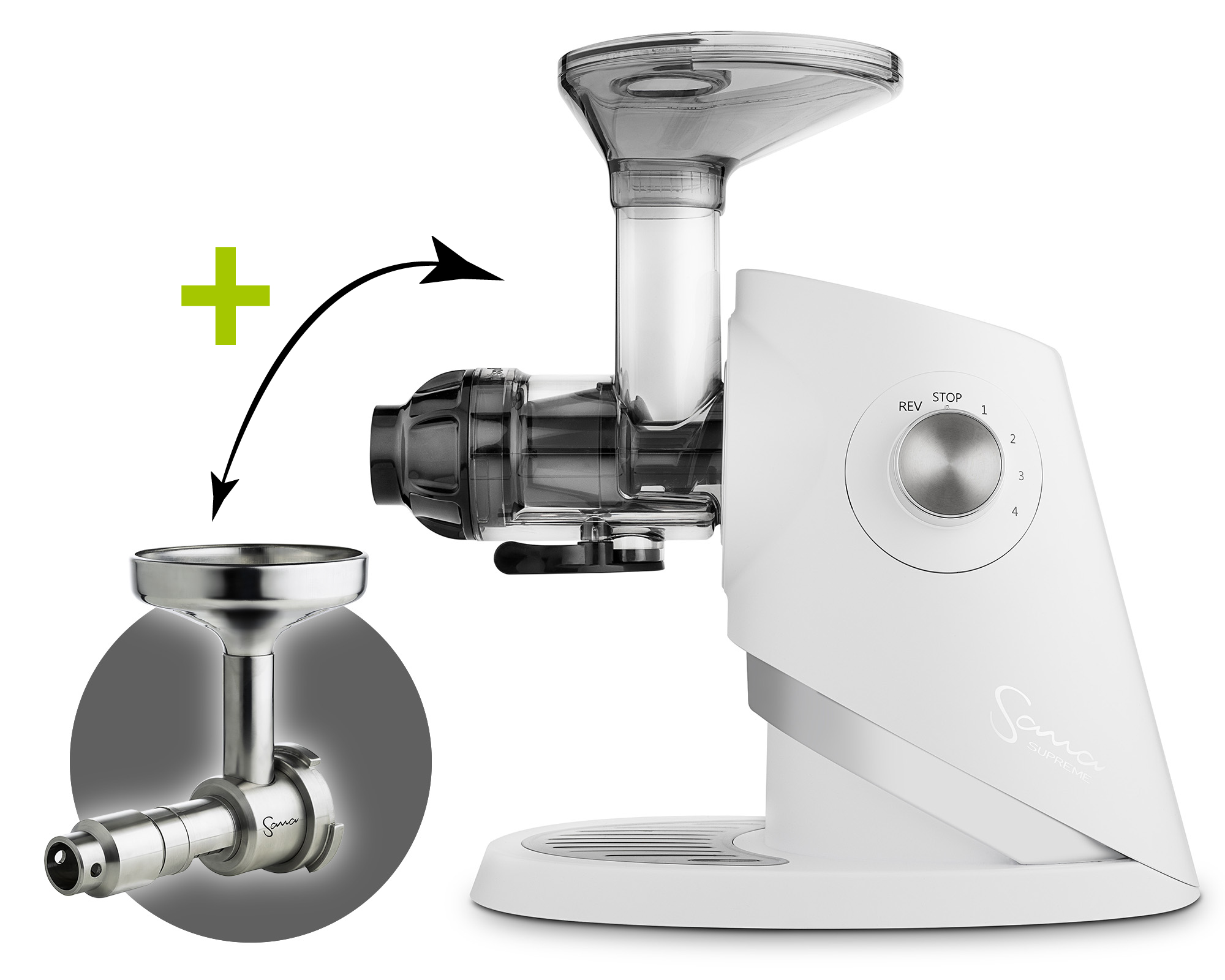 Sana Supreme Juicer 727 fehér + Sana olajprés